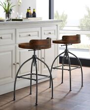 bar adjustable 2 stools black for sale  Tooele