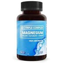 Complejo Triple de Magnesio | 300mg de Glicinato de Magnesio 90 cápsulas segunda mano  Embacar hacia Argentina