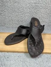 Sandálias tanga Malu feminina tamanho 10 couro preto superconforto biqueira quadrada slipOns comprar usado  Enviando para Brazil