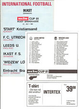 DENMARK SDS CUP 1981: Leeds United przeciwko Widzew Łódź 81/82 Friendly match programme na sprzedaż  Wysyłka do Poland