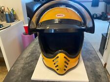 Vintage 1980s Bell Moto 3 Helmet / Bell Helmets / Yellow / Bell Moto III / 7 3/8 for sale  Shipping to South Africa