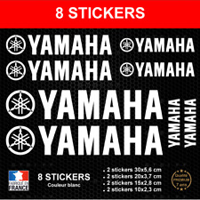 8 Stickers YAMAHA Blanc Autocollants Moto Jet Adhésifs Bécane Scooter compatible d'occasion  Nantes-
