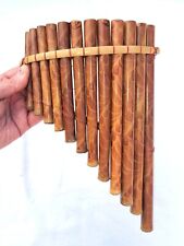 FLAUTA PAN PIPES bambu natural Lg 29 cm feita à mão. comprar usado  Enviando para Brazil