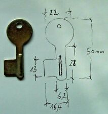 Schlüsselrohling flachschlüs gebraucht kaufen  Parchim-Umland III