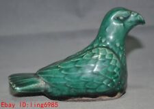 Porcelana antiga Fengshui porcelana esmalte verde pomba da paz estátua pássaro da paz comprar usado  Enviando para Brazil