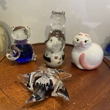 Art glass cat for sale  MORDEN