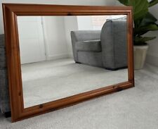 Large Wooden Framed Bevelled Edge Mirror - Landscape 35 X 25 “, used for sale  Shipping to South Africa