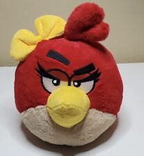Angry Birds Pluszowy Rubin Red Girl Ptak Żółta kokardka Commonwelth Wypchany 7" Bez dźwięku  na sprzedaż  Wysyłka do Poland
