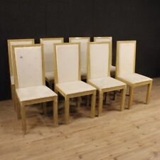 8 sillas muebles lacados italianos sillones comedor sala de estar estilo antiguo, usado segunda mano  Embacar hacia Argentina