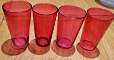 Cranberry glass tumblers for sale  RUISLIP