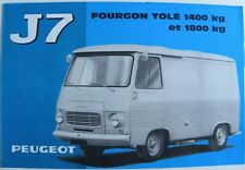 Brochure peugeot fourgon d'occasion  France