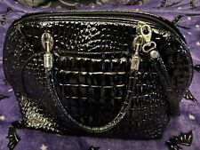 Black patent croc for sale  UK