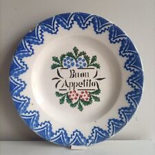 Antico piatto ceramica usato  Mondovi
