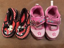 Juego de 2 pares de zapatos Disney Minnie Mouse para niñas pequeñas tallas 5/6 y 6 segunda mano  Embacar hacia Argentina