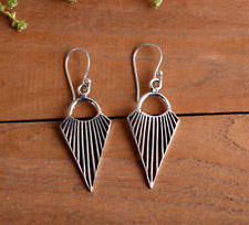 Triangle Women Earrings 925 Sterling Silver Handmade Unique Gift Jewelry for sale  Shipping to South Africa