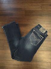 Jeans elástico masculino SALVAGE com fivela Havoc bota fina tamanho 32x34 clássico comprar usado  Enviando para Brazil