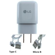 Carregador de parede LG branco MCS-V02WH 5V 2A inclui 2 cabos USB (Tipo-C e Micro B) comprar usado  Enviando para Brazil