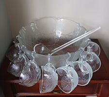 Punchbowl set glass for sale  BEDFORD