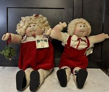 Vintage Xavier Roberts Cabbage Patch Christmas 1983 Dolls Boy Girl Set With Tags for sale  Shipping to South Africa