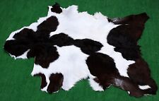 New Goat hide Rug Hair on Area Rug Size 36"x24" Animal Leather Goat Skin U-5791 for sale  Shipping to South Africa