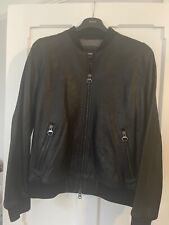 Mens leather black for sale  KETTERING