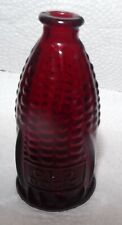 Garrafa de vidro Wheaton Ruby Red Old Doc's Cure milho 3" garrafa, usado comprar usado  Enviando para Brazil