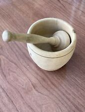 Vintage wood mortar for sale  Shipping to Ireland