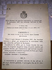 Regio decreto ammissione usato  Italia