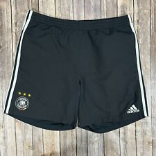 VINTAGE Selección Nacional de Alemania Fútbol Adidas Pantalones Cortos XL Hombres Negro Jersey Kit Y2K segunda mano  Embacar hacia Argentina