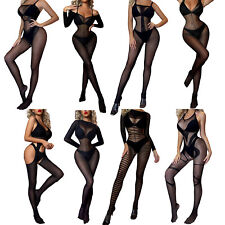 Damen Babydoll Sexy Catsuit Stretch Nachtwäsche Dessous Clubwear Schritt Offen comprar usado  Enviando para Brazil