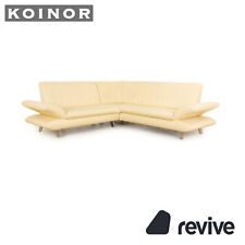 Używany, Koinor Rossini Leder Ecksofa Beige Sofa Couch manuelle Funktion na sprzedaż  Wysyłka do Poland
