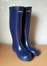 HAVAIANNAS ladies blue wellington knee length boots size UK 4 EU 37 NWD for sale  LONDON