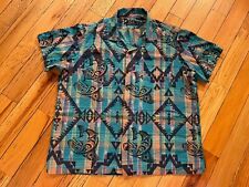 Camisa polo Ralph Lauren xadrez asteca/tribal manga curta botão para cima masculina tamanho XL comprar usado  Enviando para Brazil