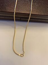 Corrente de cobra folheada a ouro 14kt 1,5 mm 24 polegadas com fecho de anel de mola de 5,5 mm. comprar usado  Enviando para Brazil