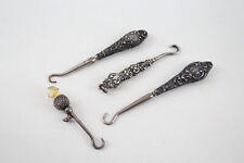 Silver button hooks for sale  LEEDS