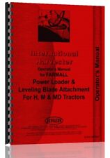 Usado, Cargadora y cuchilla de tractor International Farmall H M manual para operadores segunda mano  Embacar hacia Argentina