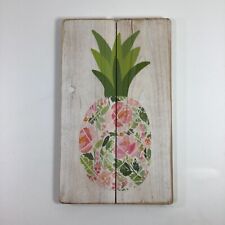Wood floral pineapple for sale  Copper Hill