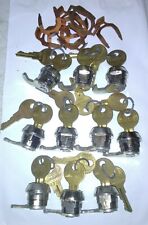 Lot of 10 Coin-op Cam Locks w/ 2 Keys Each - Chicago , used for sale  Shipping to South Africa