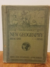 1928 Frye-Atwood Novo Livro De Geografia Um Livro estudar em Casa BX6 comprar usado  Enviando para Brazil