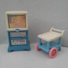 Fisher Price Loving Family dream dollhouse flip TELEVISION tv + TROLLEY for sale  Shipping to South Africa
