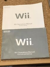 Guías de usuario para Nintendo Wii configuración manual del sistema y canales y configuraciones segunda mano  Embacar hacia Mexico
