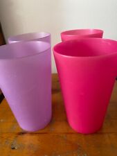 Plastic cups pink for sale  KING'S LYNN