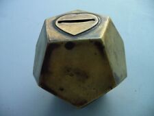 Old Brass Dodecahedron Moneybox - possibly 19C for sale  Shipping to South Africa
