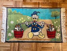 Tapete de algodão belga vintage Disney Pato Donald Chip & Dale pendurado na parede 34 X 20,5 comprar usado  Enviando para Brazil