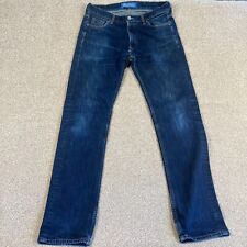 Adidas Originals Jeans Mens 32x32 Blue Denim Straight regular Fit Dark Wash Pant for sale  Shipping to South Africa