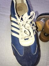 Tênis clássico vintage anos 70 patins azul tamanho 10(9) rodas amarelas comprar usado  Enviando para Brazil