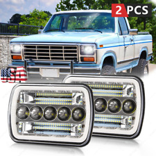 Par Para Ford F-150 1981 1982 1983 1984 7x6 5x7" Faróis de LED Hi Lo Beam H6054 comprar usado  Enviando para Brazil