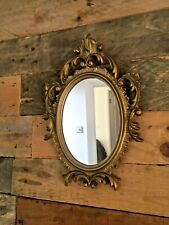 VINTAGE FRENCH ORNATE GOLD MIRROR ROCOCO BAROQUE STYLE HEAVILY GILDED LOOK 60'S for sale  Shipping to South Africa