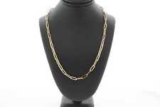 Large Link 14K Yellow Gold Chain Necklace Unisex #24250B comprar usado  Enviando para Brazil