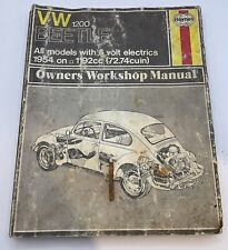 Used, Vintage Volkswagen 1200 Beetle 1954- 1974 haynes repair manual for sale  Shipping to South Africa